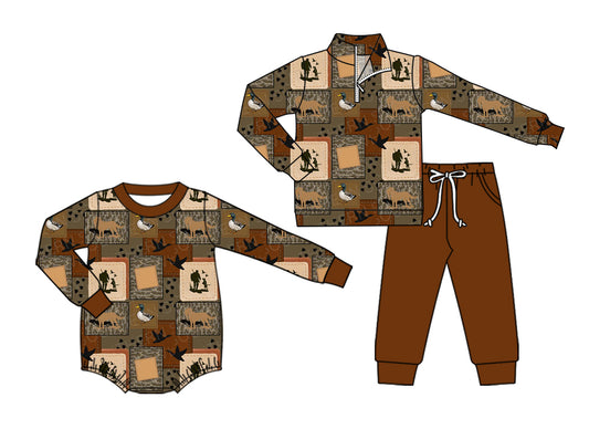 25.7.18 custom each style moq 5eta 4-6week Sibling Sister baby boy long sleeve pants sets and rompers match family design