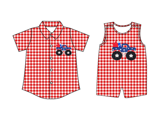 3.22 custom each style moq 5eta 4-6week Sibling Sister baby boy rompers and top match family design