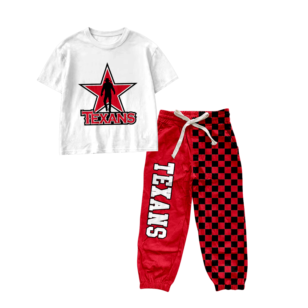 custom moq 5 mix size MSD070808 Baby Boys Short Sleeve Shirt Top Checked Long Pants Casual Set
