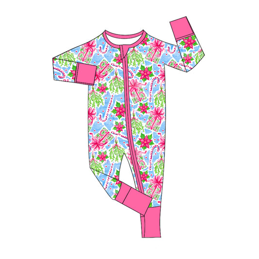 8.13 custom each style moq 5eta 4-6week Sibling Sister Christmas floral rose red baby girls sets and rompers match family design