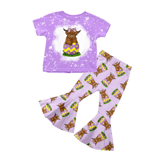 10.21 custom each style moq 5eta 4-6week Sibling Sister easter alpine purple baby girl sets and dress match family design