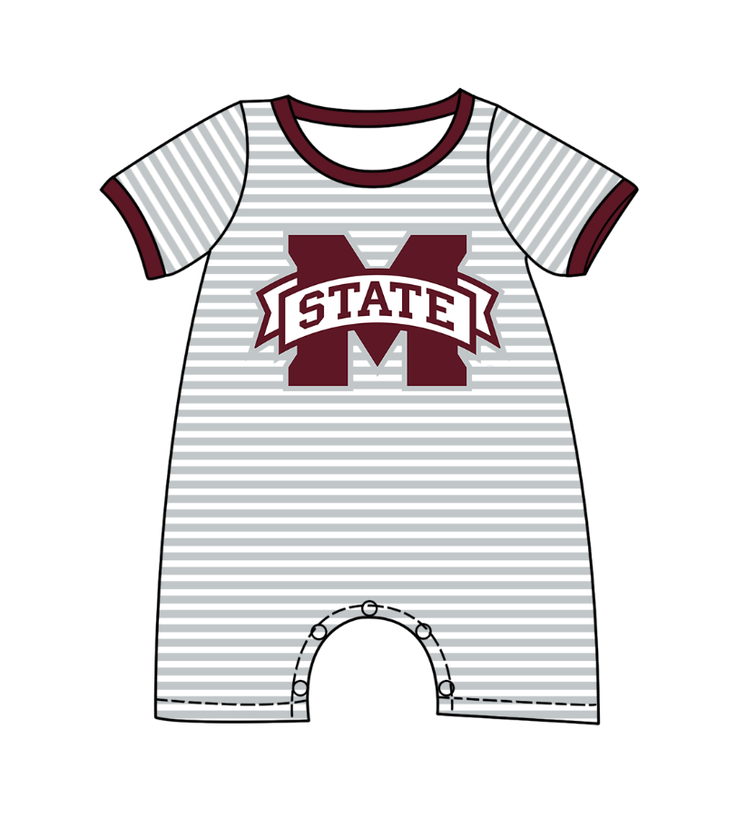Custom moq 5 mix size milk silk baby girl clothes team brick red short sleeve shorts sets and pants sets and romper and top and shorts