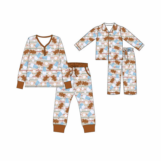 25.5.13 custom each style moq 5eta 4-6week Sibling Sister Christmas long sleeve pants sets and adult sets match design