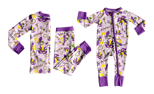 25.9.4 custom each style moq 5eta 4-6week Sibling Sisters mardi gras baby boy clothes long sleeve pants sets and romper match family design