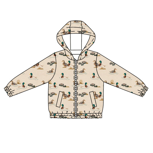 9.14 custom each style moq 5 eta 4-6week baby boys clothes duck hooded long sleeve top