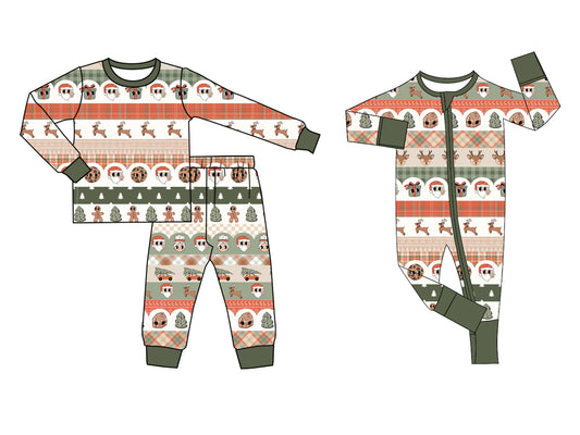 25.6.2 custom each style moq 5eta 4-6week Sibling Sisters Christmas baby boy long sleeve pants sets and rompers match family design