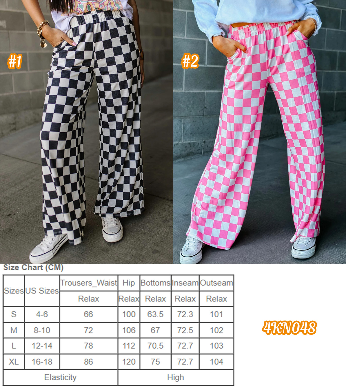 RCustom moq 5 each style eta 6-7weeks Adult female plaid long pants-25.8.9