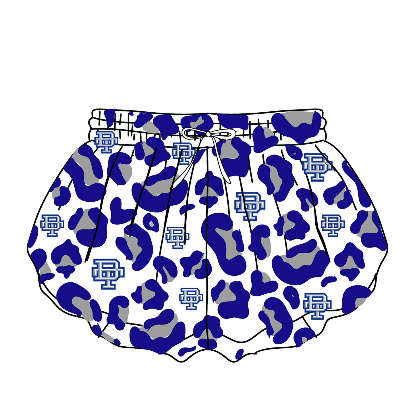 Custom moq 5 mix size Camouflage girl skirt and shorts