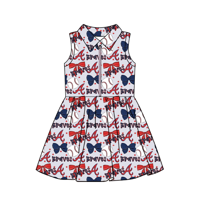 Custom moq 5 mix size milk silk summer teams baby girls clothes team bow sleeveless skirts sets and dress 3 and skirts-25.8.21