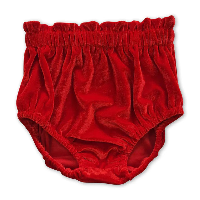 RTS NO MOQ Sibling Baby Girls Velvet Bummies Bottoms