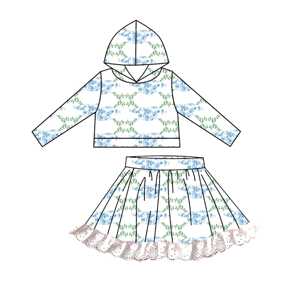 6.28 custom each style moq 5eta 4-6week baby girls clothes blue hooded long sleeve girls dress