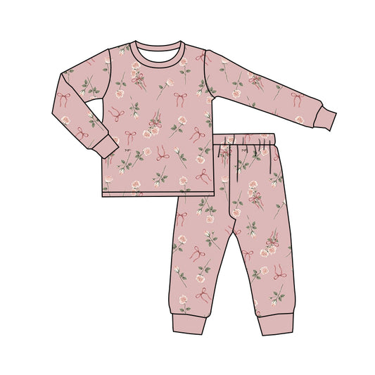 9.7 custom each style moq 5eta 4-6week Sibling Sister bow baby girl sets and rompers match family design