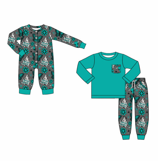 25.6.11 custom each style moq 5eta 4-6week Sibling Sisters baby boy long sleeve pants sets and rompers match family design