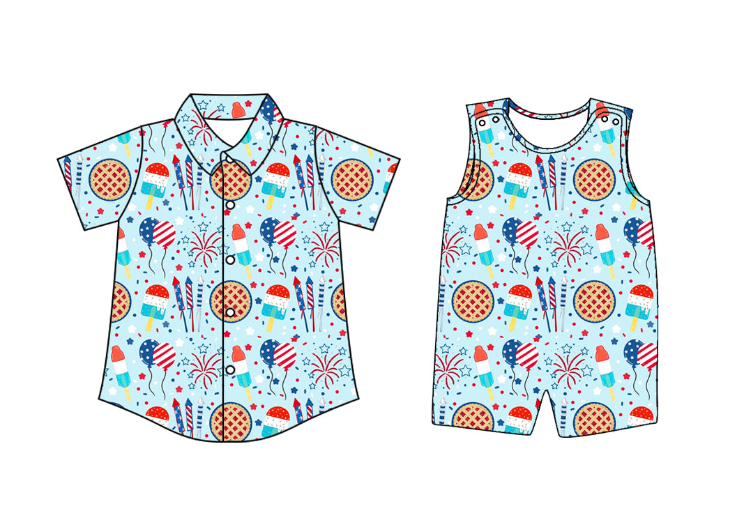 3.22 custom each style moq 5eta 4-6week Sibling Sister baby boy rompers and top match family design