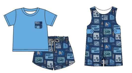 3.24 custom each style moq 5eta 4-6week Sibling Sister baby boy short sleeve shorts sets and romper match design