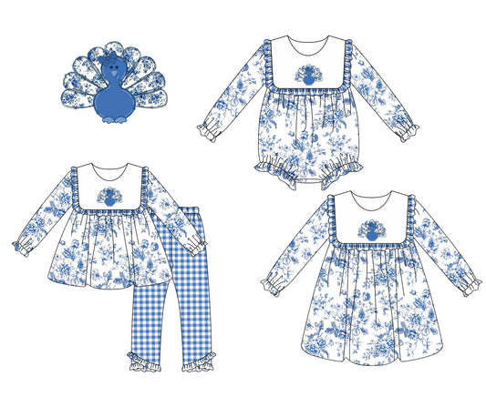 25.6.21 custom each style moq 5eta 4-6week Sibling Sisters turkey baby girl long sleeve pants sets and dress and rompers match family design