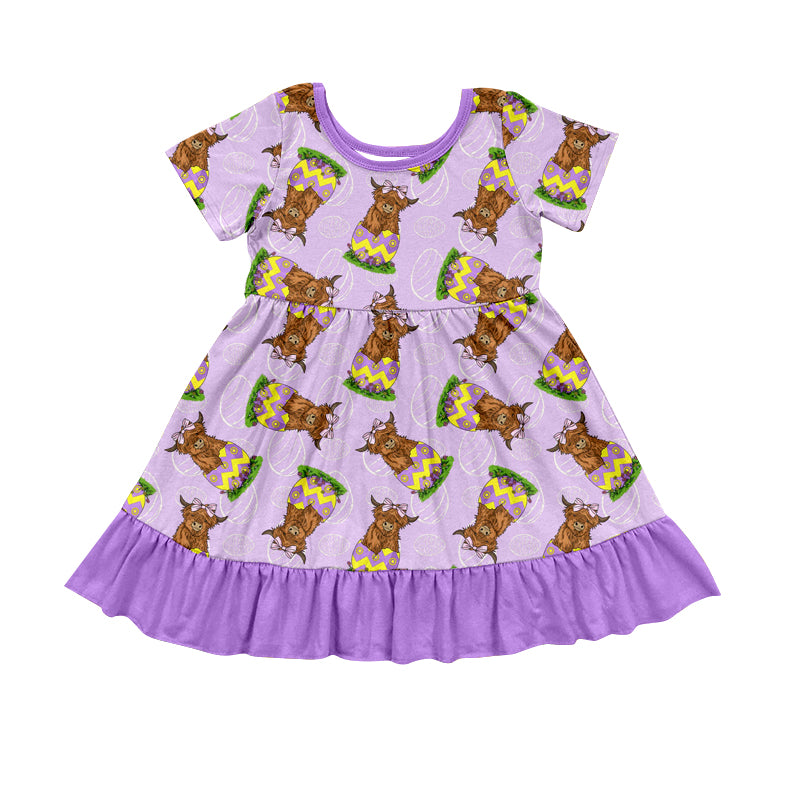 10.21 custom each style moq 5eta 4-6week Sibling Sister easter alpine purple baby girl sets and dress match family design