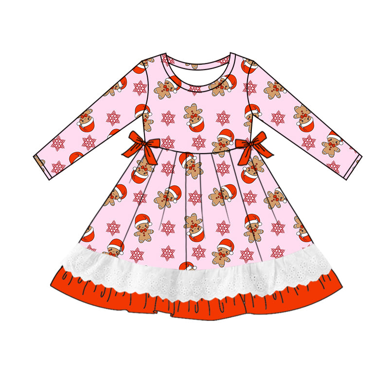 8.30 custom each style moq 5eta 4-6week Sibling Sister Christmas baby girl sets and dress and rompers match family design
