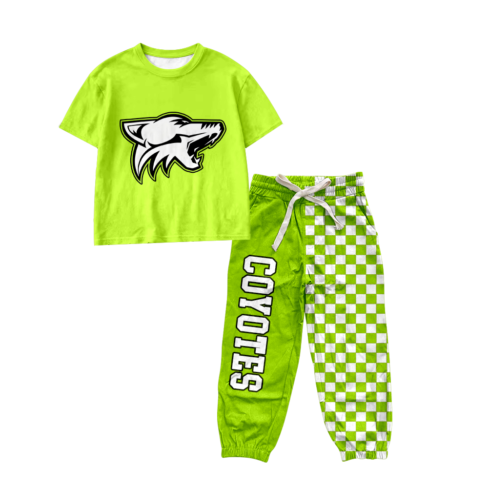 custom moq 5 mix size MSD070808 Baby Boys Short Sleeve Shirt Top Checked Long Pants Casual Set