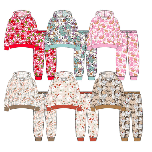 25.6.27 custom each style moq 5eta 4-6week Sibling Sisters baby girl long sleeve pants sets 1 and sets 6 match family design