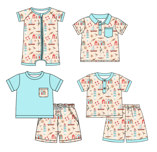3.20 custom each style moq 5eta 4-6week Sibling Sister baby girl sets 1 and sets 2 and boy rompers and top match family design