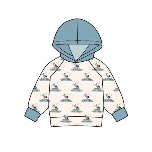 10.14 custom each style moq 5 eta 4-6week baby boys clothes duck hooded long sleeve top
