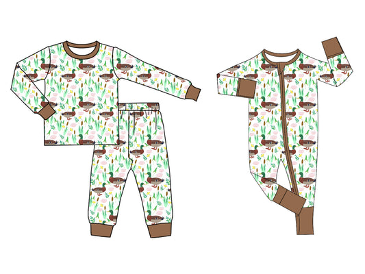 25.8.6 custom each style moq 5eta 4-6week Sibling Sister duck baby boy long sleeve pants sets and rompers match family design