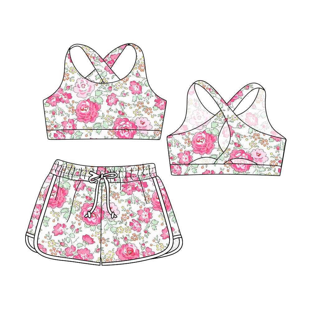3.29 custom each style moq 5eta 4-6week Sibling Sister baby girls short sleeve set and set 8 match design