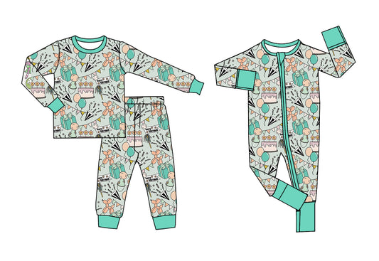11.29 custom each style moq 5eta 4-6week Sibling HAPPY BIRTHDAY cake baby girl sets and rompers match family design
