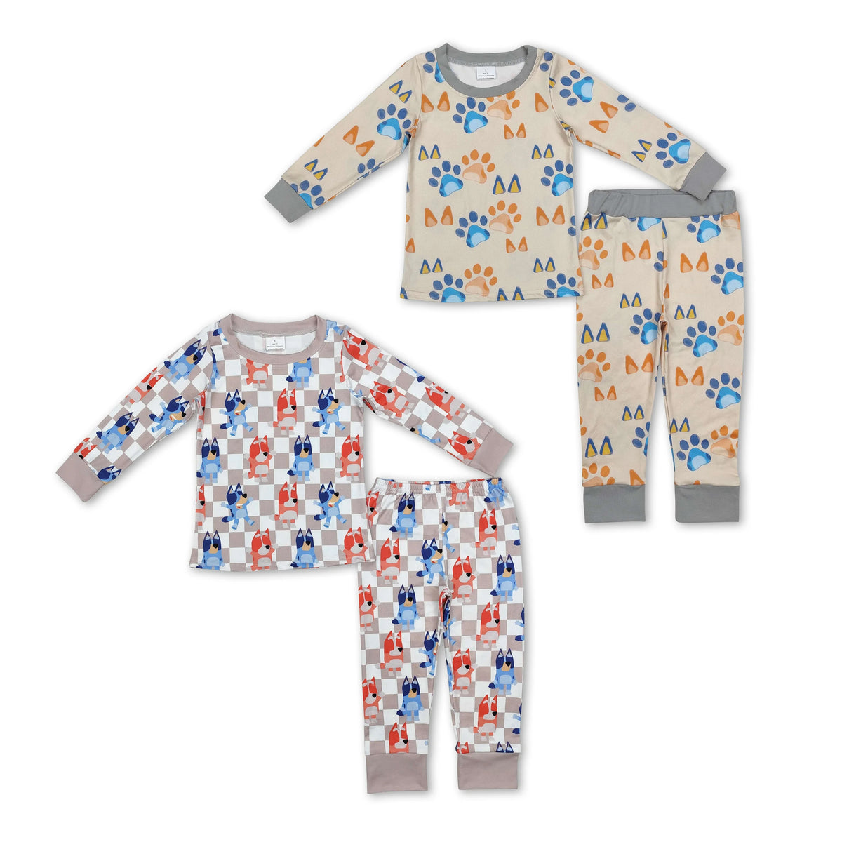 RTS NO MOQ  Baby Girls Boys Long Sleeve Pants Clothes Sets