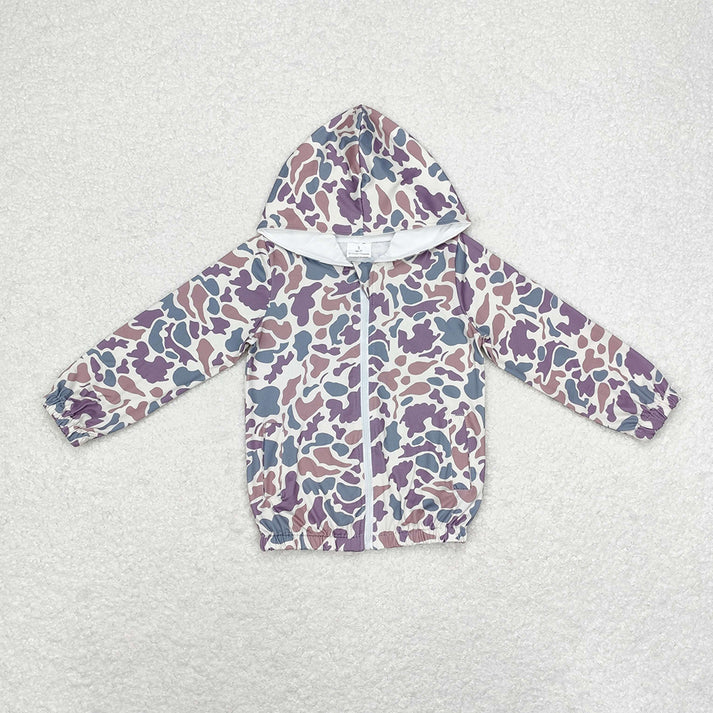 RTS NO MOQ Camouflage Hooded Zip-Up Jacket