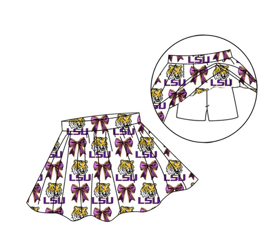 Custom moq 5 mix size milk silk baby girl clothes team bow summer skirt-25.8.1