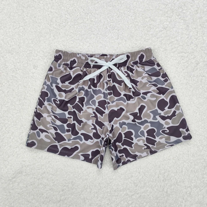 RTS NO MOQ baby boy clothes camouflage summer swim trunks