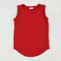 RTS NO MOQ Sibling Baby Girls  Sleeveless Colorful Yoga Vests Top