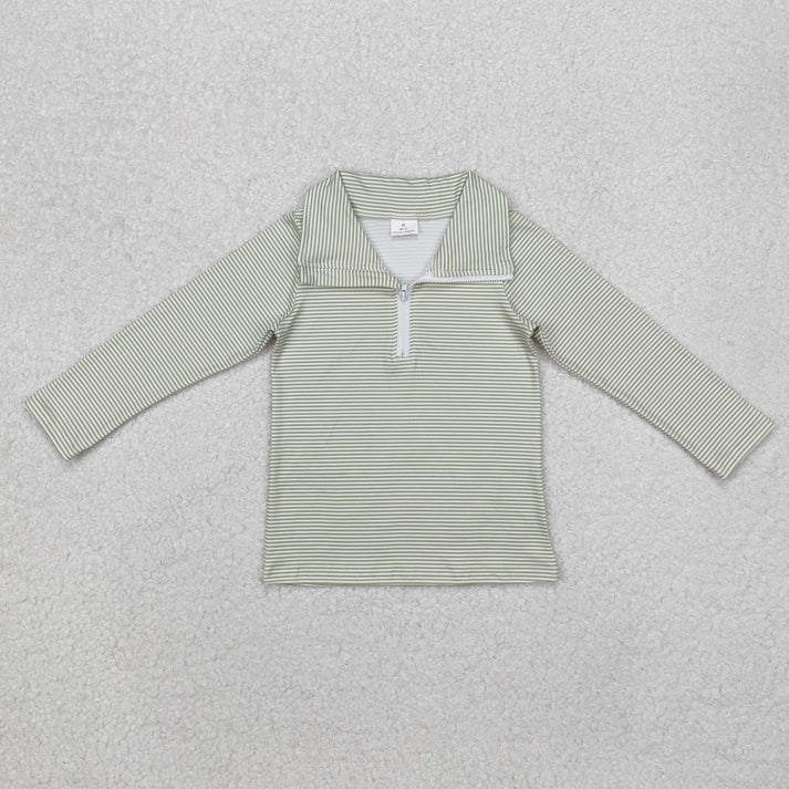 RTS NO MOQ Sibling baby girl boy clothes camouflage long-sleeved tops