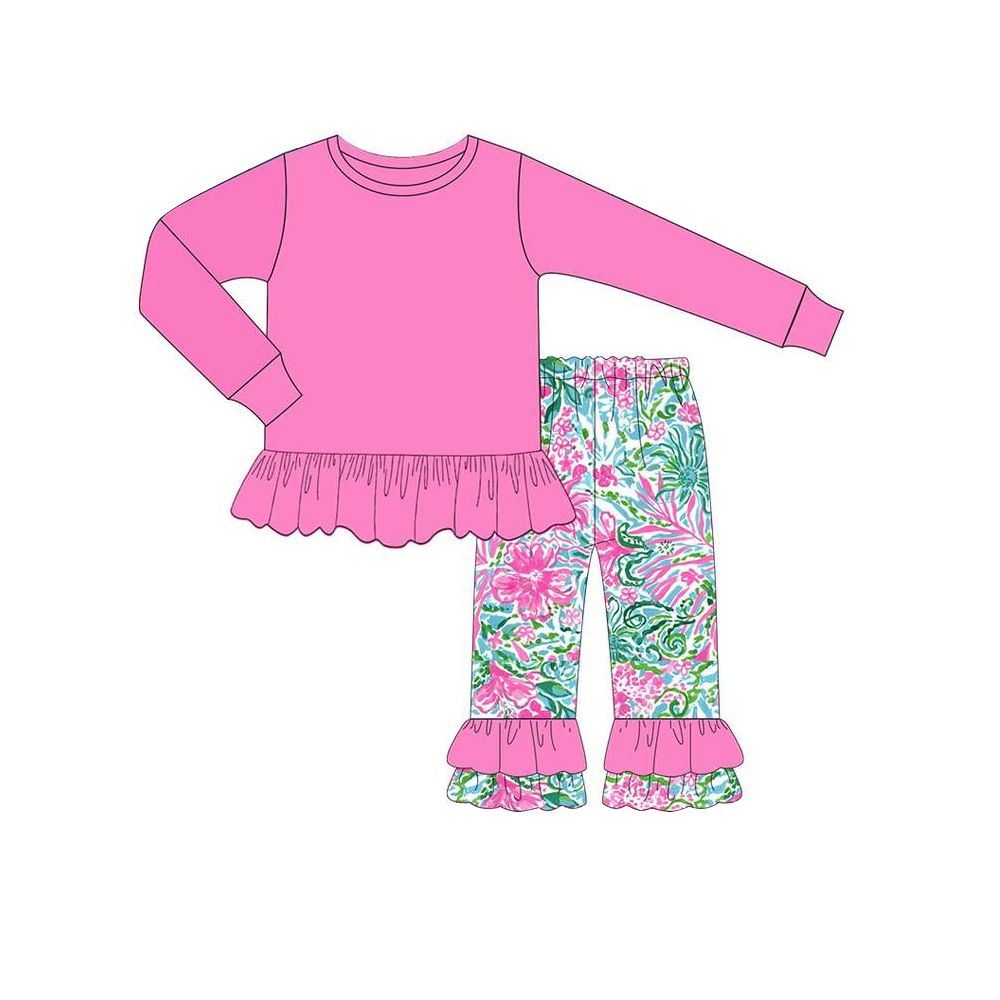 Deadline August 22 custom no moq eta 6-8weeks cotton top with long pants sets