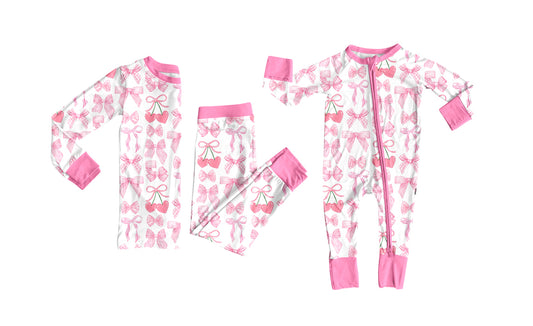 25.8.2 custom each style moq 5eta 4-6week Sibling Sister bow pink baby girl long sleeve pants sets and rompers match family design