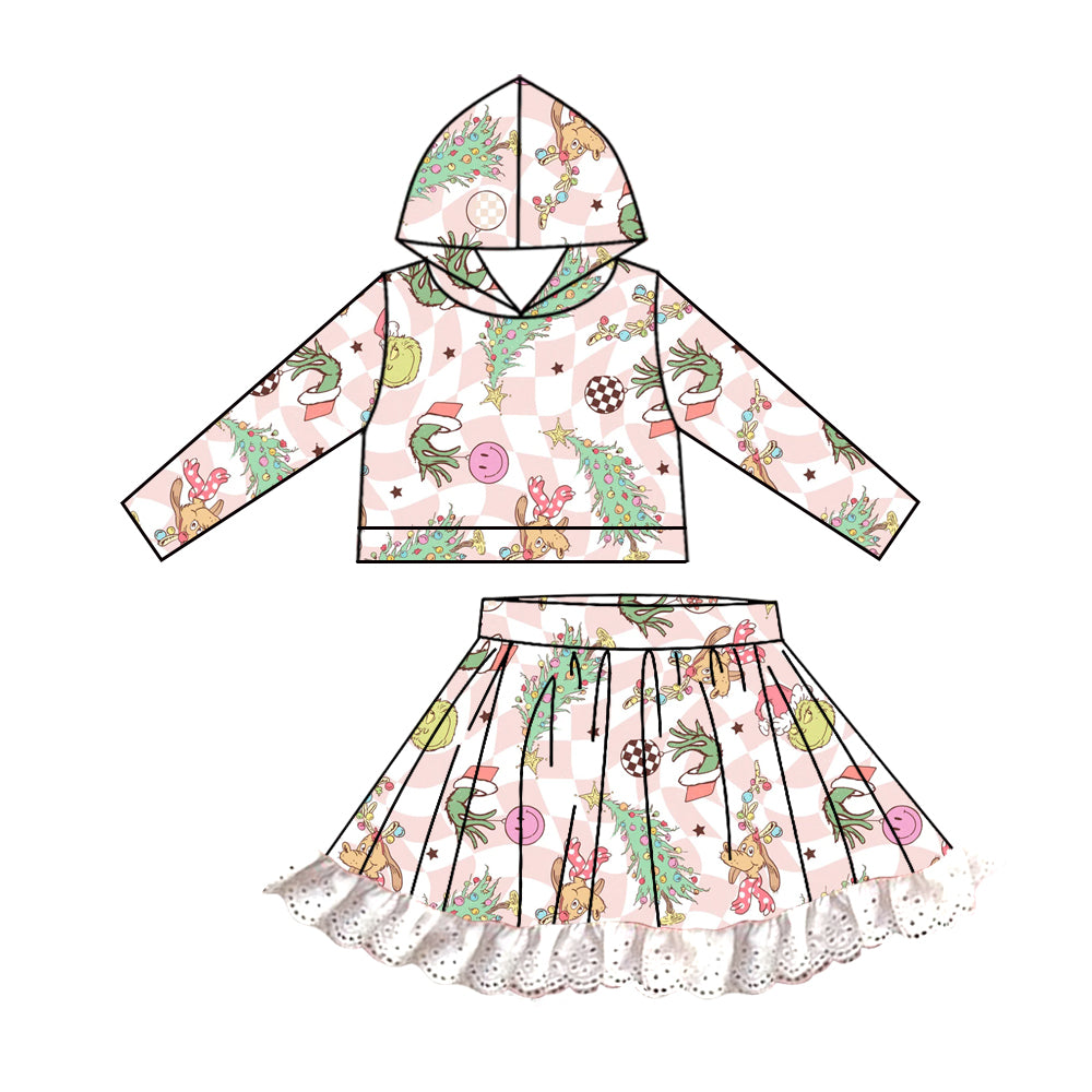 6.28 custom each style moq 5eta 4-6week baby girls clothes Christmas hooded long sleeve girls dress