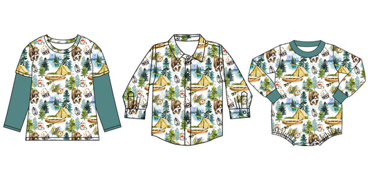 25.6.3 custom each style moq 5eta 4-6week Sibling Sister baby boy long sleeve rompers and long sleeve top 1 and top 2 match family design