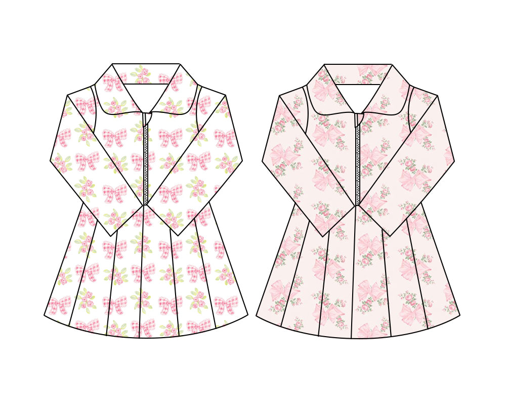 25.7.10 custom each style moq 5eta 4-6week Sibling Sisters baby girl long sleeve dresses