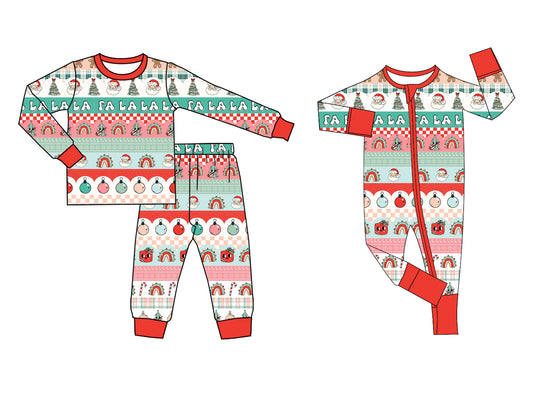 25.6.2 custom each style moq 5eta 4-6week Sibling Sisters Christmas baby boy long sleeve pants sets and rompers match family design