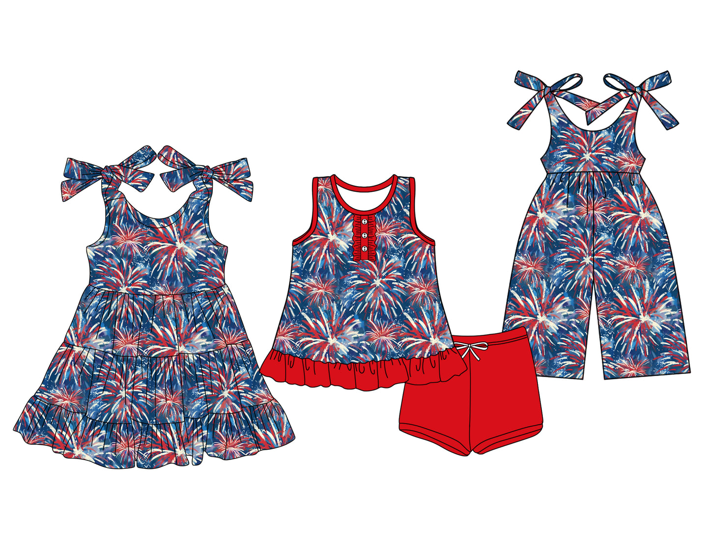 25.12.27 custom each style moq 5 eta 6-8week Sibling Sister baby short sleeve shorts sets and dress and jumpsuit match design