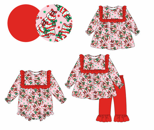 25.5.15 custom each style moq 5eta 4-6week Sibling Sisters Christmas red baby girl long sleeve pants sets and dress and rompers match family design