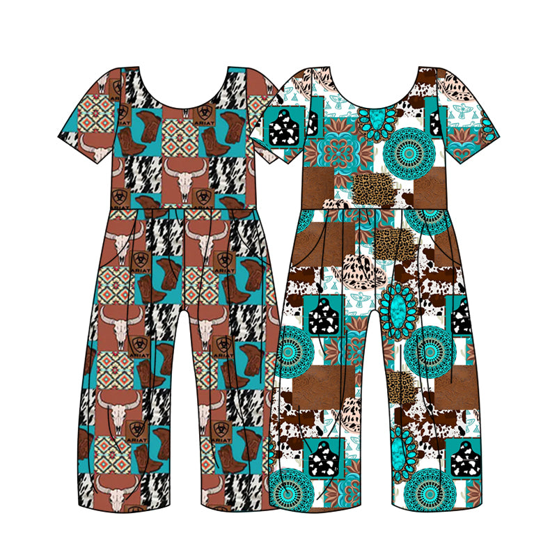 12.20 custom each style moq 5eta 4-6week Sibling Sister boots baby short sleeve jumpsuit 1 and jumpsuit 2 match design