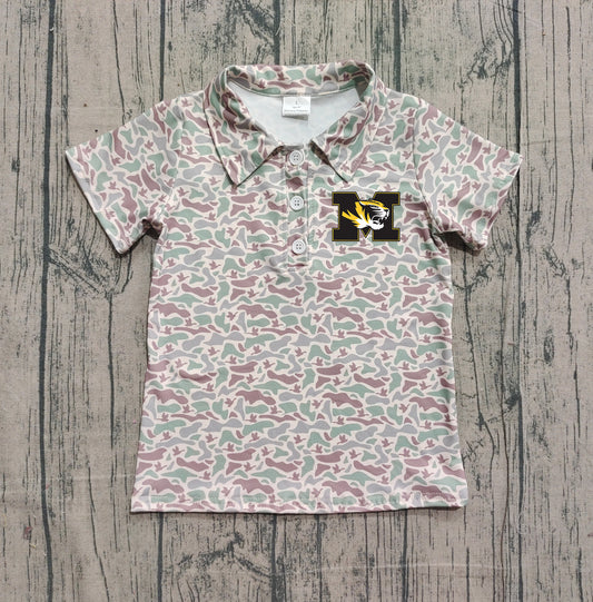 Custom moq 5 mix size milk silk baby boys clothes team camouflage summer short sleeve top-25.11.20
