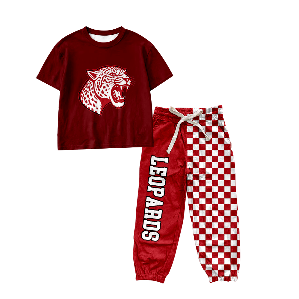 custom moq 5 mix size MSD070708 Baby Kids Short Sleeve Shirt Top Checked Long Pants Casual Set