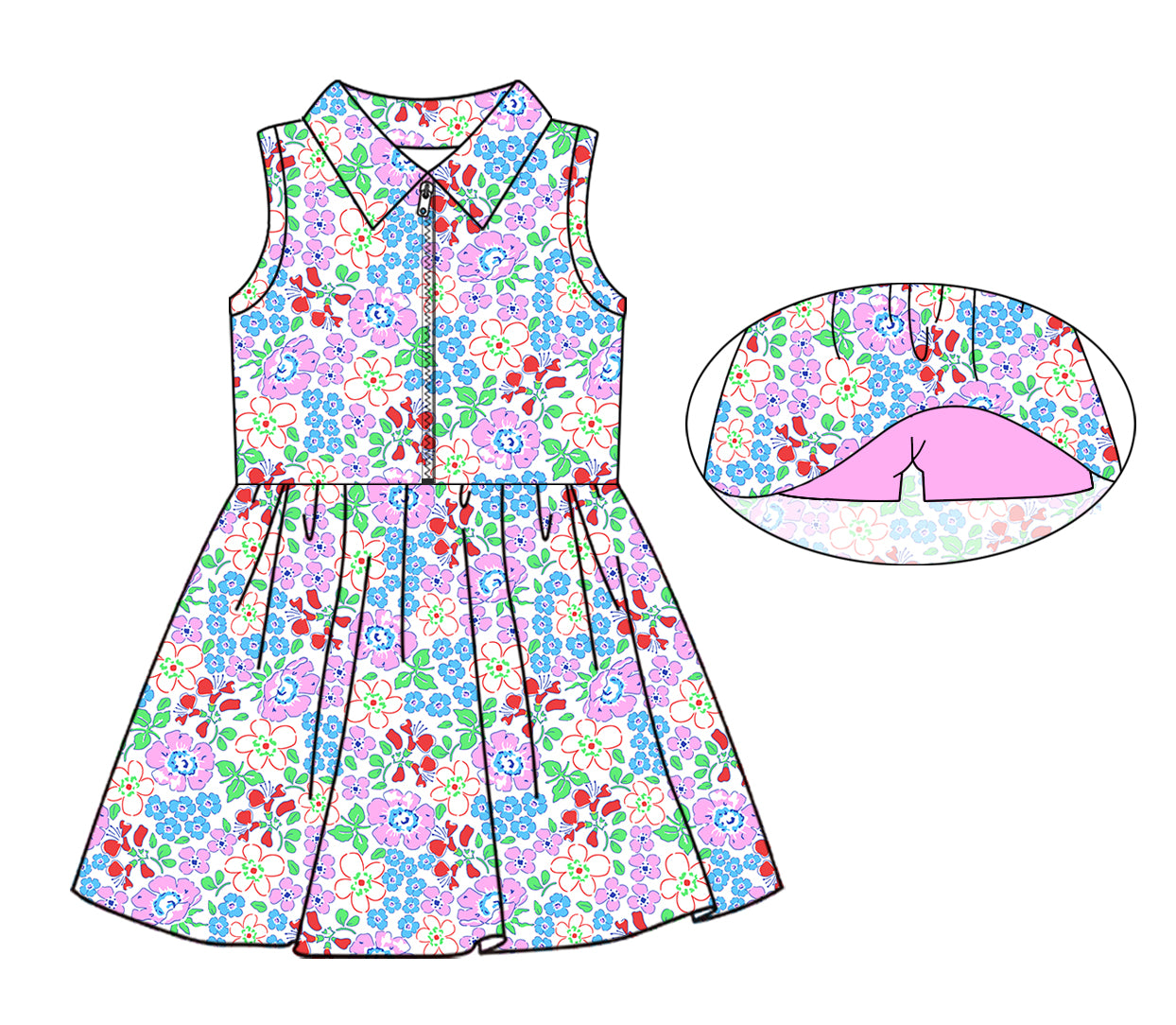 3.26 custom each style moq 5eta 4-6week Sibling Sister floral baby girls clothes Short sleeve yoga dress 1 and dress 5 match family design