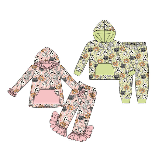 25.6.17 custom each style moq 5eta 4-6week Sibling Sisters baby girl long sleeve pants sets 1 and sets 2 match family design