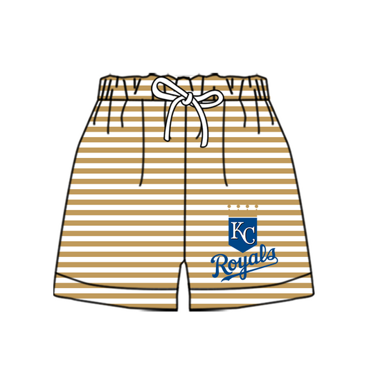 Custom moq 5 mix size milk silk summer teams Baby Striped Drawstring Shorts for Children Elastic Waist Kids Summer Shorts
