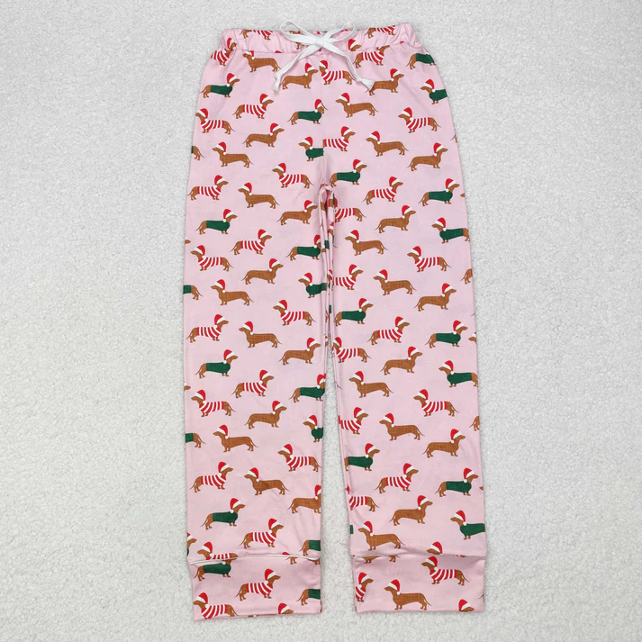 RTS NO MOQ Sibling adult clothes Christmas cow duck adult long pants